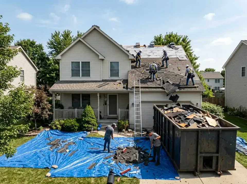 roof-replacement-debris-remova-004 — frequently asked questions, Cheapest Dumpster Rentals in League City, TX